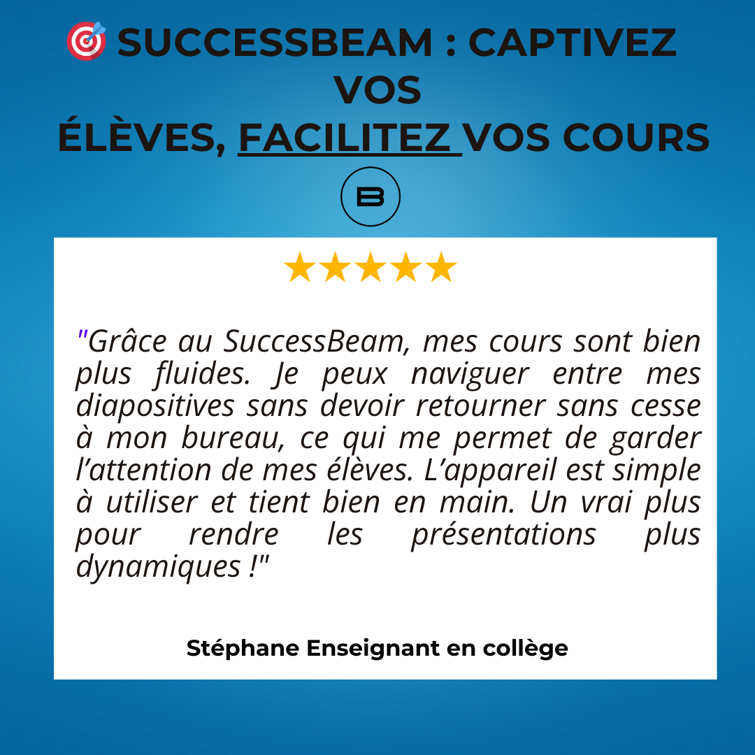 SUCCESSBEAM – Pointeur Laser de Présentation + eBook Offert | Pack Pro BurOcalm