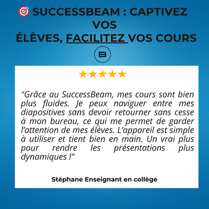 SUCCESSBEAM – Pointeur Laser de Présentation + eBook Offert | Pack Pro BurOcalm